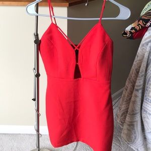 Red formal dress worn once